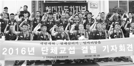 7·22 총파업 상경투쟁…각본대로 가는 현대차·현대중노조