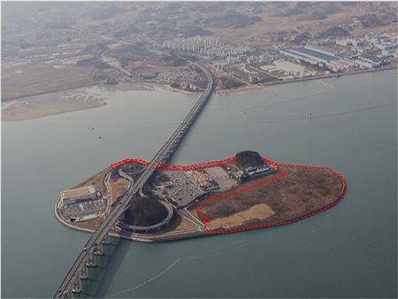 행담도 매각 부지 전경