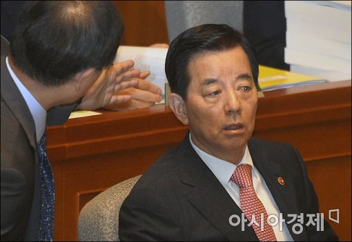 [포토]보고 받는 한민구 장관