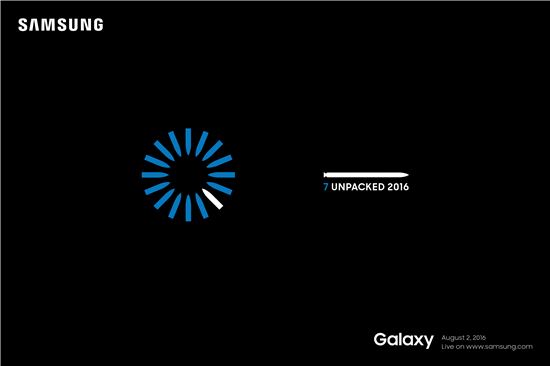 삼성전자, 언팩 초대장 발송…새 갤럭시노트는 '7' 확정