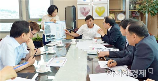[포토]광주 남구, 수박등 마을디자인센터 신축공사 기본설계 보고회