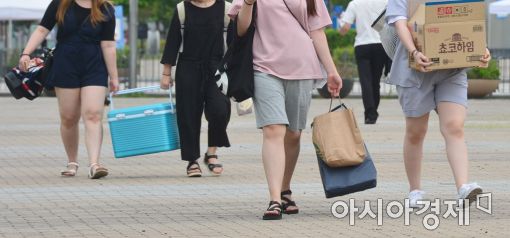 [포토]한강 여름 캠핑장으로!