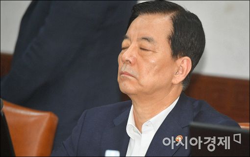[포토]피곤한 한민구 국방장관
