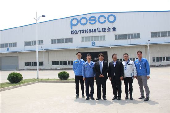 POSCO-CTPC의 고객사인 일본 도요타 부품사 직원들이 지난달 판매 협의 차 공장을 방문했다.