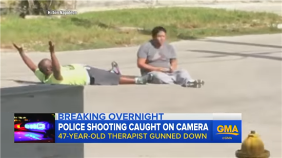 美경찰, 또 흑인에게 총격…자폐증 치료사 무방비 상태 총상 입어