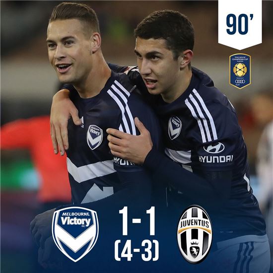 멜버른, 유벤투스와 1-1…승부차기 승