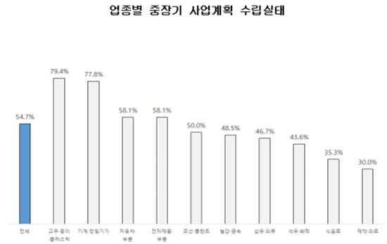 국내 기업 절반만 "중장기 사업계획 세운다"  