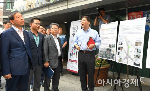 [포토]박원순 시장, 도시재생 사업 추진 현황 점검