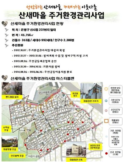 서울 달동네 '산새마을' 저층주거지 재생사업 본격화