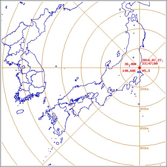 일본 지진. 사진=기상청