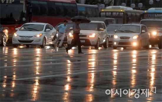 [포토]비오는 출근길