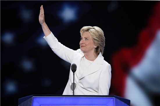 힐러리 대선후보 수락연설 "함께 해야 미국이 강해진다"