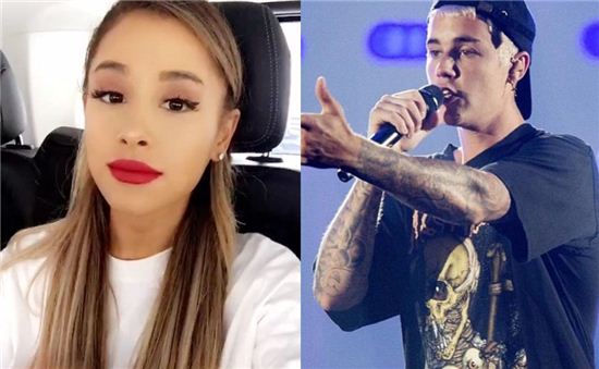 팝스타 저스틴 비버-아리아나 그란데 '열애'…유혹은 누가 먼저?