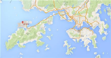 홍콩 첵랍콕 국제공항 위치도(자료:삼성물산)