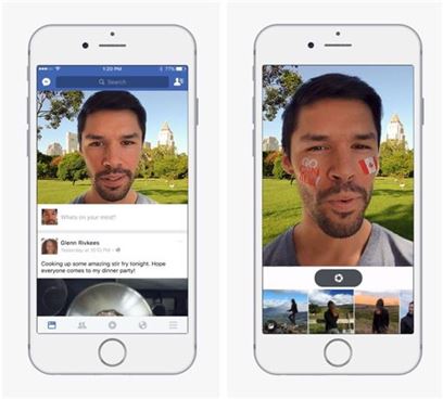'스냅챗' 닮아가는 페이스북…필터 카메라 기능 선보여