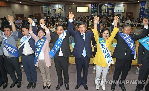 더민주 당대표 후보 합동연설 시작…"강한 야당 만들어 대선 승리" 한 목소리