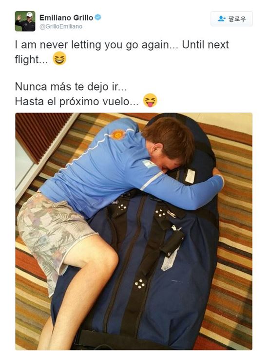 [리우올림픽]아르헨 골프 선수, 화물로 부친 골프채 분실 해프닝…“놓치지 않을거야”