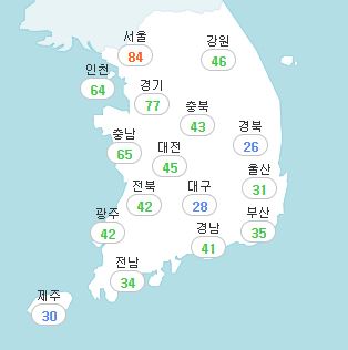 한여름에 웬 미세먼지?…미세먼지 농도, 서울 '나쁨' 수준 치솟아