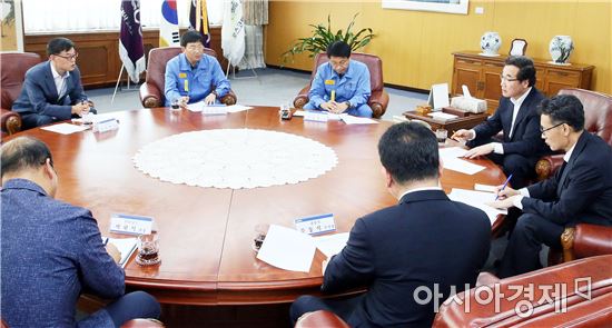 이낙연 전남지사, 철강·석유화학기업 미래 신산업 의견 청취