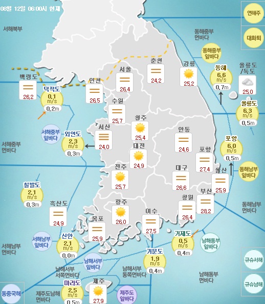 [오늘날씨] 무더위 절정…낮 최고기온 대구 37도, 서울 36도