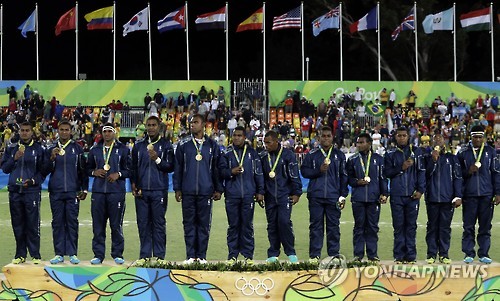 [리우올림픽]피지 럭비서 金, 올림픽 사상 첫 메달 쾌거