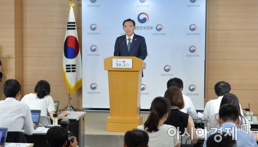 [포토]특별사면 명단 발표하는 김현웅 장관