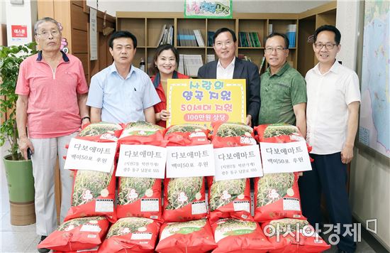 [포토]광주 동구, 지원2동복지공동체 주관 저소득층 백미전달