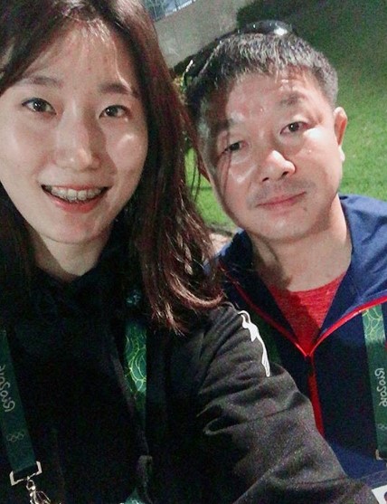 [리우올림픽] 배구 박정아, 유도 정훈 감독과 다정샷