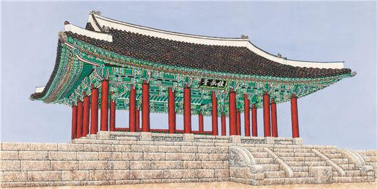 김기철 화백 '수원화성 전'…"우리 궁은 자연미인"