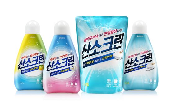 LG생활건강, '산소크린 베이킹소다· 식초표백' 출시