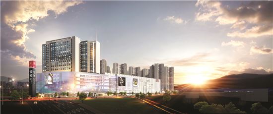 성복역 롯데캐슬 골드타운 오피스텔 투시도(자료:롯데건설)