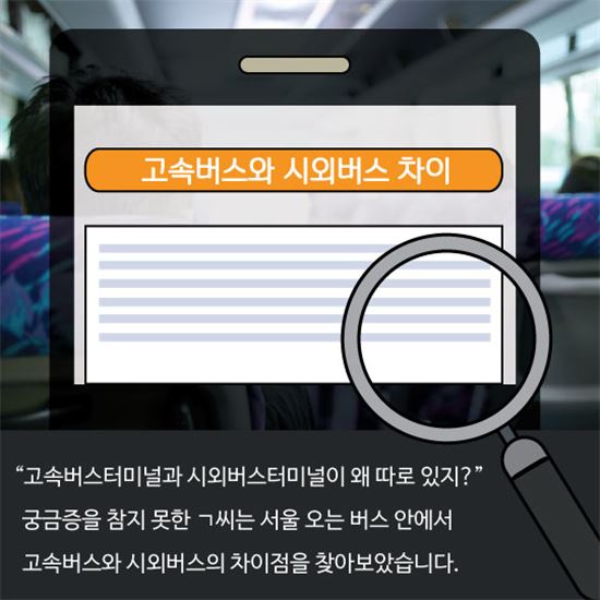 [카드뉴스]고속버스? 시외버스? 뭐가 다르지