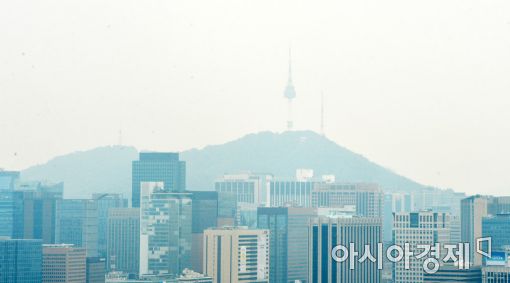[포토]뿌연 서울 도심