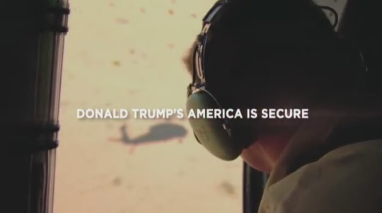 도널드 트럼프 첫 TV광고 영상. 사진=트럼프 캠프 홈페이지 영상 캡쳐