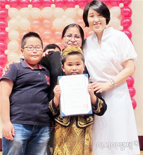 함평군 이동건 학생 ‘엄마아빠 나라말 경연대회’은상 수상