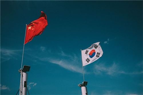 ▲한중 국기 (사진=아시아경제 DB)