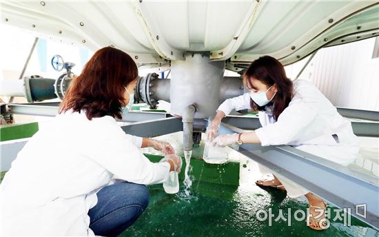 [포토]광주시 북구 보건소, 다중이용시설 냉각수 점검