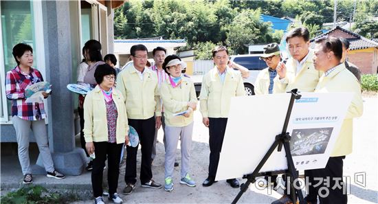 장흥군의회, 폭염 피해지역 긴급 현장 점검 나서