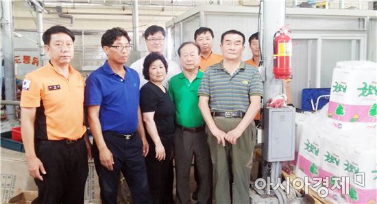 광주 북부소방서, 전통시장 초기 화재는 보이는 소화기로