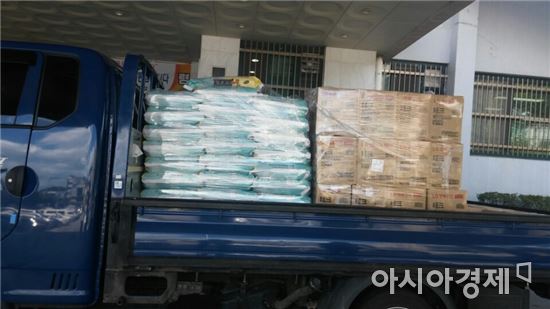 완도군 전복피해 어가에 온정의 손길