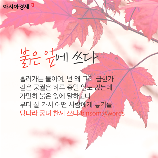 [빈섬의 시샘]붉은 나뭇잎에 부친 사랑의 운명