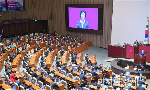 [포토]국회 교섭단체대표 연설