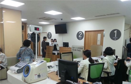 9월부터 새롭게 단장한 강북구보건소 시민건강관리센터 내부
