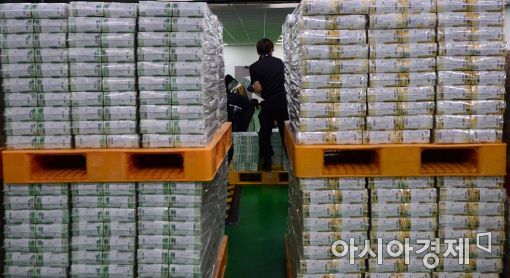 [포토]한국은행, 추석자금 공급작업 