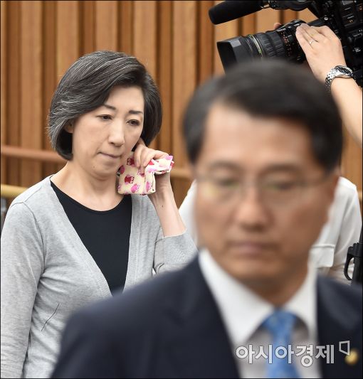 [포토]최은영 전 회장, 서별관 청문회 참석