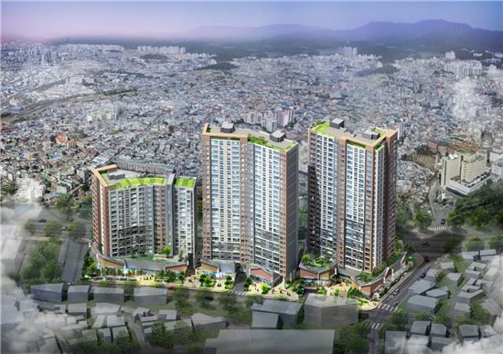 '수원 인계 한양수자인' 조감도.