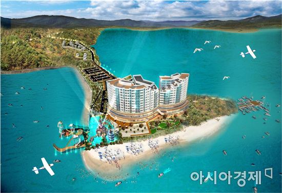 신안 압해도 다솜리조트 조감도