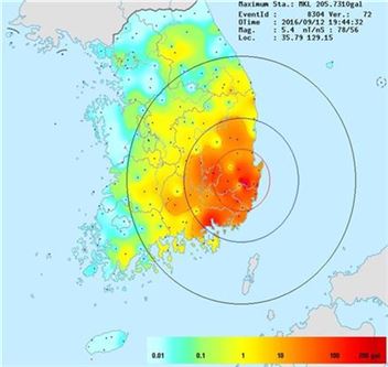 ▲경주 지진발생지점(사진=아시아경제 DB)