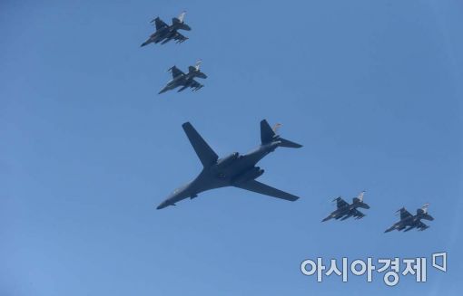 [포토]B-1B 오산 작전 전개 