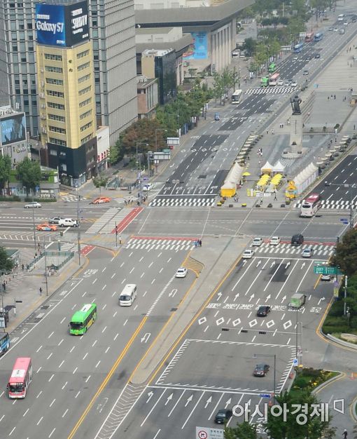 [포토]텅 빈 도심 